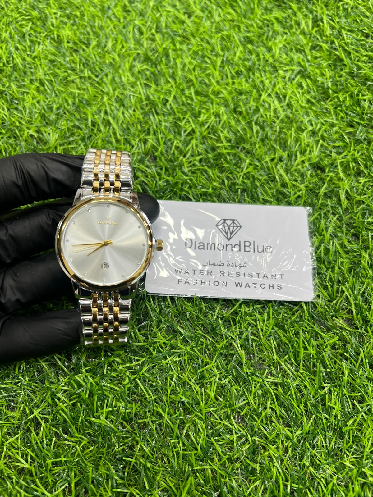 Eclipse silver dial two-tone bracelet watch