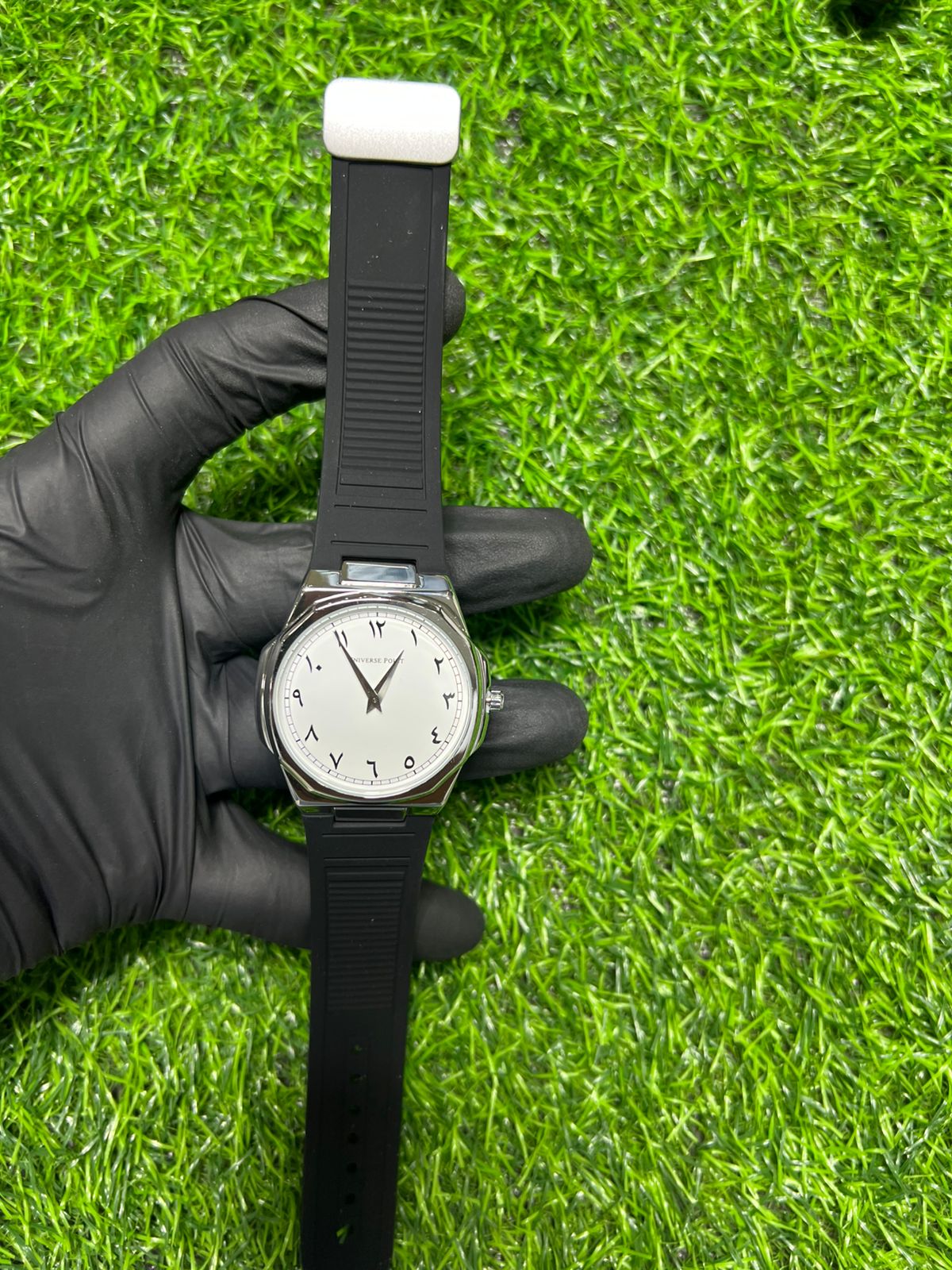 Porcelain Silver white dial watch