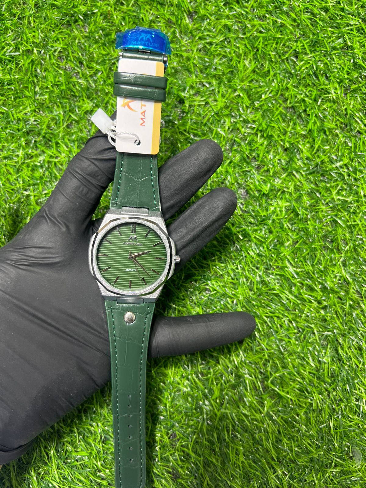Evergreen green dial and strap watch