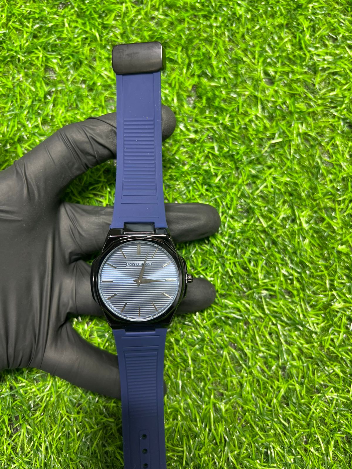 Storm blue dial watch with blue strap